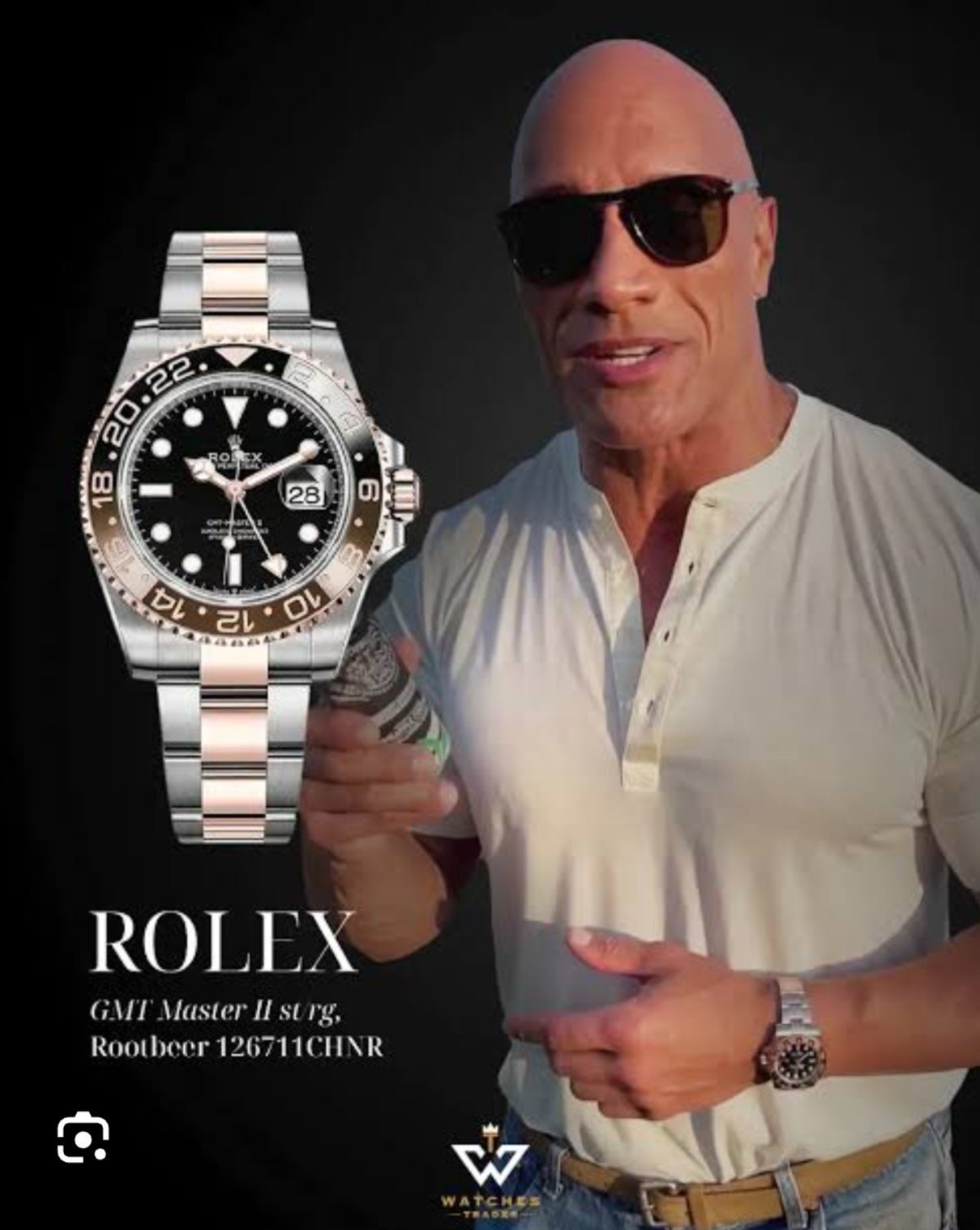 ROLEX GMT MASTER OYSTER 2 TON ROSE GOLD