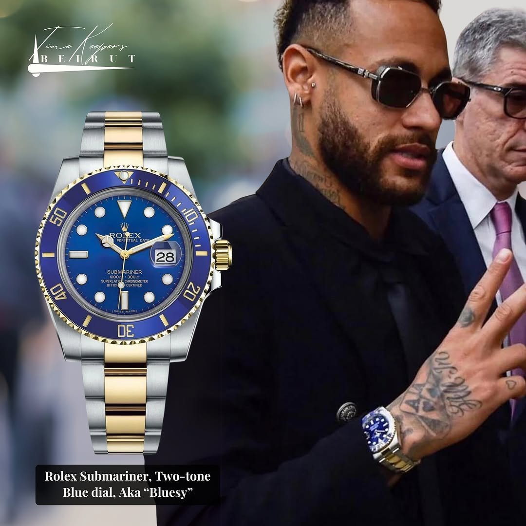 ROLEX SUBMARINER 2 TON BLUE DAIL NEYMAR JR EDITION