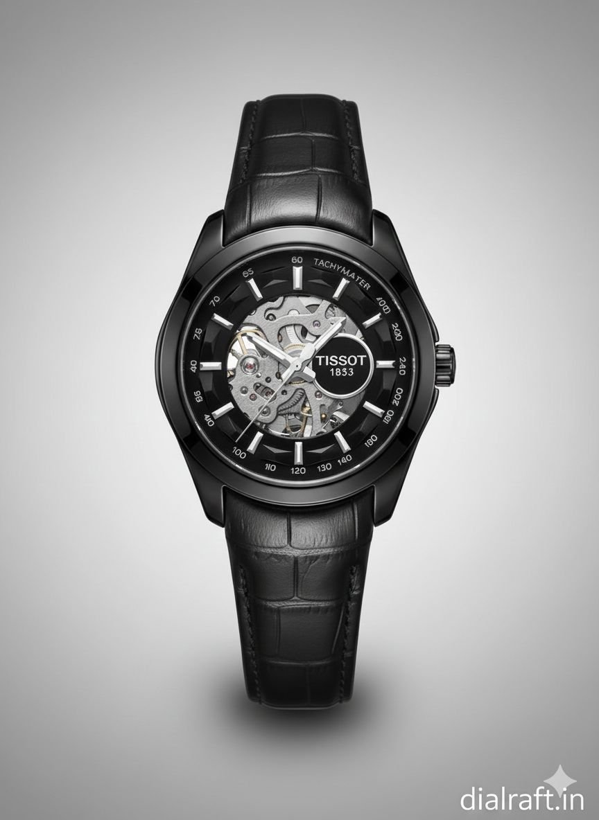 TISSOT 1853 AUTOMATIC PRIMIUM QUILTY LEATHER WATCH