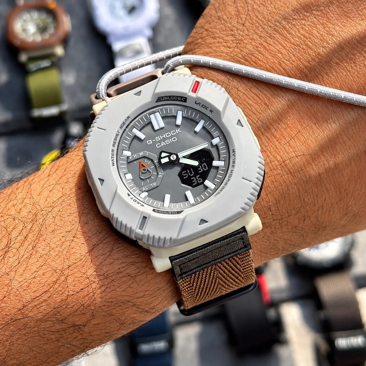 Casio pro-trek (white brown)